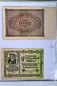 A good folder of German Banknotes