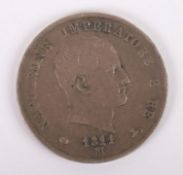 Italy, Napoleonic Kingdom of Italy, 1811, 5 Lire