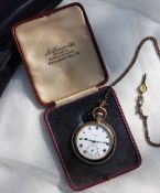 A 9ct gold Benson open face pocket watch