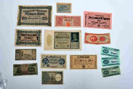 Selection of mostly German banknotes