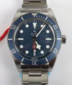 Tudor, A Rare Limited Edition Stainless Steel Gentleman’s Black Bay, Platinum Jubilee Royalty And Sp