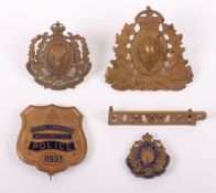 Royal Canadian Mounted Police Badges