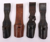 Three German K98 Bayonet Frogs and One Czech VZ-24 Bayonet Frog