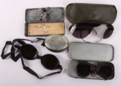 Four Pairs Of Military Glasses / Goggles, WW2 German Sun glasses, US Polaroids