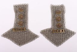 British 12th Royal Lancers Officers Shoulder Scales