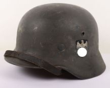 WW2 German Army Double Decal Steel Combat Helmet