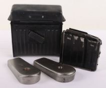 WW2 German Magazines, G43 Rifle & PZB-39 Anti-Tank Rifle Charging Box, 2x K98 Stock Plates