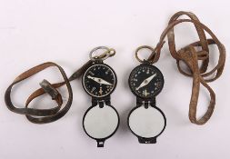 Two WW2 German Marching Compasses
