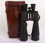 WW1 Era French Binoculars in Leather Case, 1913