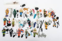 Nineteen Vintage G.I. Joe Gi Joe Action Force 1989 Action Figures Hasbro.