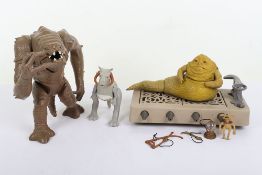 Three Vintage Star Wars Creatures Monsters Kenner.