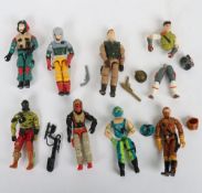 Quantity of Vintage G.i. Joe Gi Joe Action Force Vehicles Action Figures Hasbro.