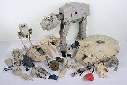Quantity of Vintage Star Wars Vehicle parts and accessories. 