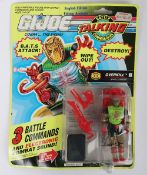 Vintage G.I. Joe Gi Joe Talking Battle Commanders Overkill Action Figure carded moc. Hasbro