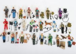 Twenty Two Vintage G.I. Joe Gi Joe Action Force 1987 Action Figures Hasbro.