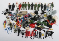 Quantity of Vintage Gi Joe Action Force Vehicles Action Figures Palitoy.