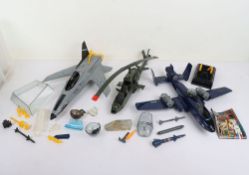 Quantity of Vintage G.I.Joe Gi Joe Action Force Vehicles Action Figures Hasbro.