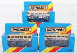 3x Matchbox Superfast 17c Londoner Bus with WEST MIDLANDS TRAVEL labels