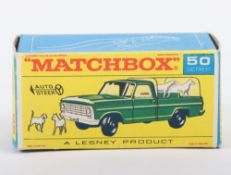 Matchbox Lesney Original Empty F box 50a Kennel Truck