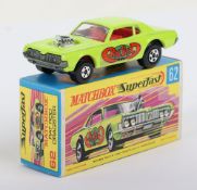 Matchbox Superfast 62b Rat Rod Dragster with RARE 5-SPOKE rear wheels