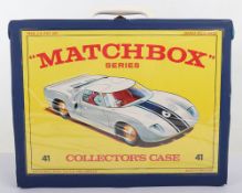 Matchbox Lesney 1960's Original Carry Case depicting 41 Ford GT 40