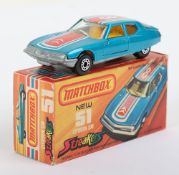Matchbox Superfast 51b Citroen SM Streakers with YELLOW interior and scarce NOT RECOMMENDED FOR CHIL