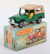 Matchbox Superfast 53c CJ6 Jeep with Green body