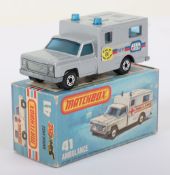 Matchbox Superfast 41c Ambulance with WHITE rear doors