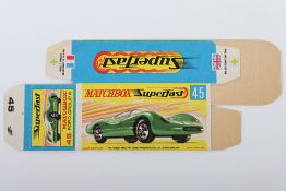 Matchbox Superfast Original G box 45a Ford Group 6 WITHOUT NEW to endflaps