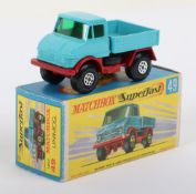 Matchbox Superfast 49a Unimog 1st issue Light Blue-Green