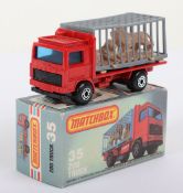 Matchbox Superfast 35d Zoo Truck scarcer GRAY cage & TAN Lions