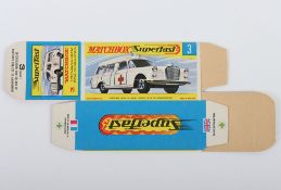Matchbox Superfast Original G box 3a Mercedes Benz Binz Ambulance WITHOUT NEW to endflaps