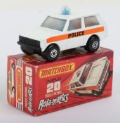 Matchbox Superfast 20b Police Patrol with scarce MATT BLACK base & BLUE light