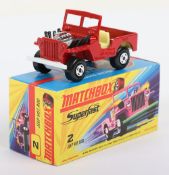 Matchbox Superfast 2b Jeep Hot Rod with scarcer RED body