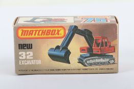 Matchbox Superfast Original empty L box 32d Excavator