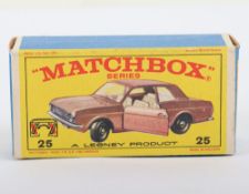 Matchbox Lesney Original empty E box 25a Ford Cortina G.T.