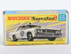 Matchbox Superfast Original empty G box 55a Police Car