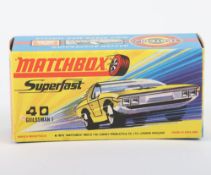 Matchbox Superfast Original empty box 40b Guildsman 1 WITHOUT NEW to faces