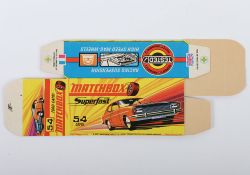 Matchbox Superfast Original box 54b Capri WITHOUT NEW to faces