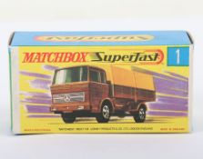 Matchbox Superfast Original empty G box 1a Mercedes Truck