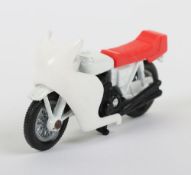 Matchbox Superfast 33c Motorcycle pre-production/colour trial with WHITE faring