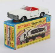 Matchbox Superfast 27a Mercedes 230 SL with WHITE body