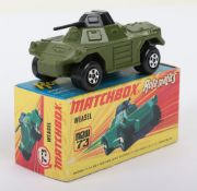 Matchbox Superfast 73b Weasel with OLIVE body & CHROME wheels