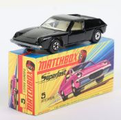 Matchbox Superfast 5a Lotus Europa with rare PLAIN BLACK body
