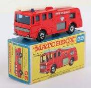 Matchbox Superfast 35a Merryweather Fire Engine with F box & Thin wheels