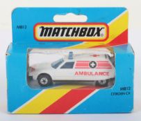 Matchbox Superfast 12d Citroen CX Ambulance with scarcer BLACK base