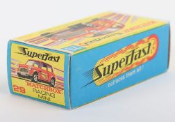 Matchbox Superfast Original RARE G box 29b Racing Mini WITHOUT NEW to endflaps