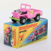 Matchbox Superfast 2b Jeep Hot Rod with Pink body