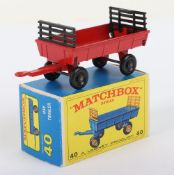 Matchbox Superfast 40c Hay Trailer with RED body