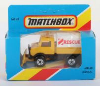 Matchbox Superfast 48 Unimog 'Rescue' with ENGLAND base